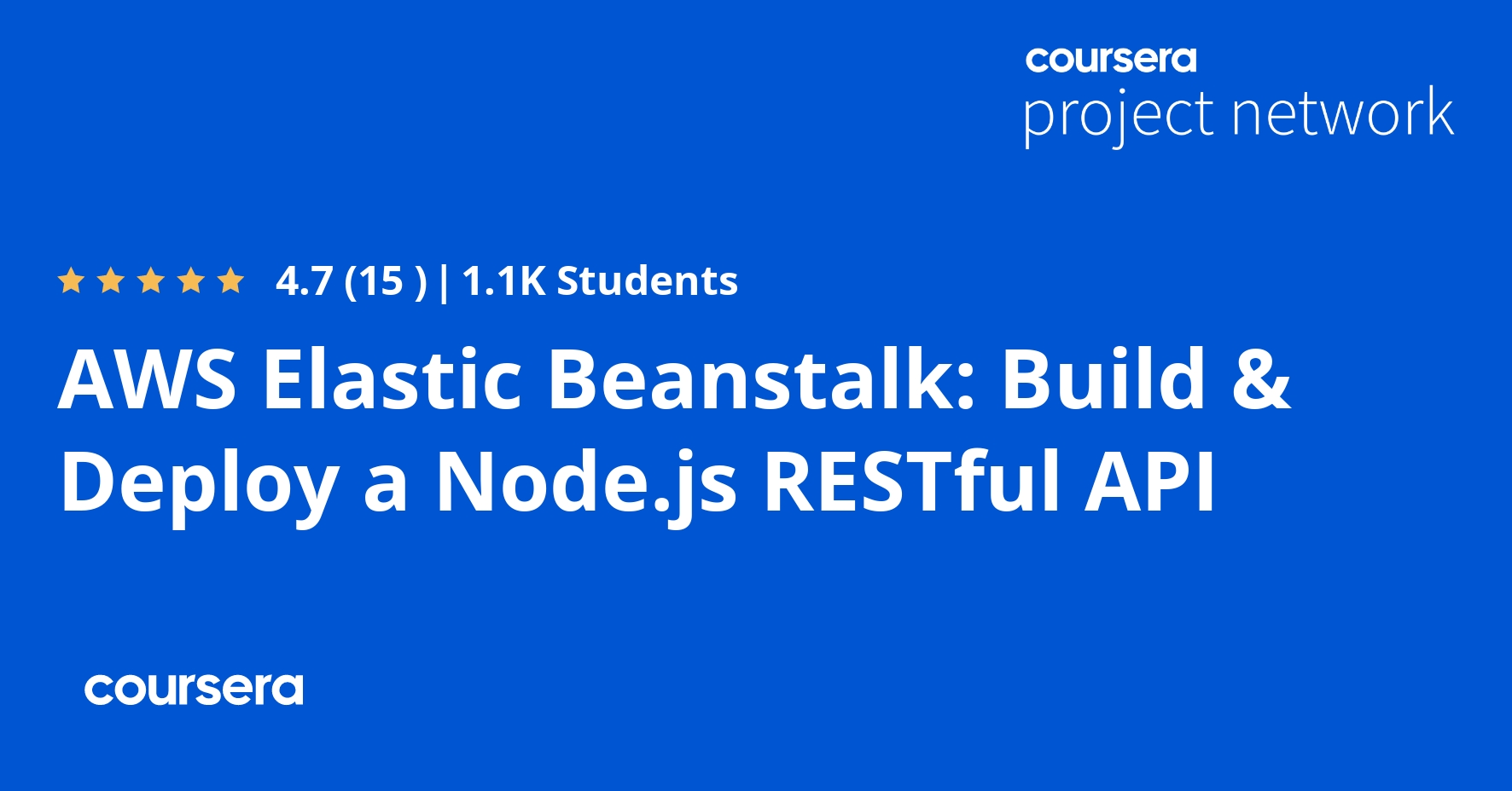 AWS Elastic Beanstalk: Build & Deploy A Node.js RESTful API - Coursya