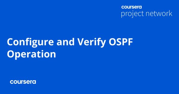 Configure and Verify OSPF Operation