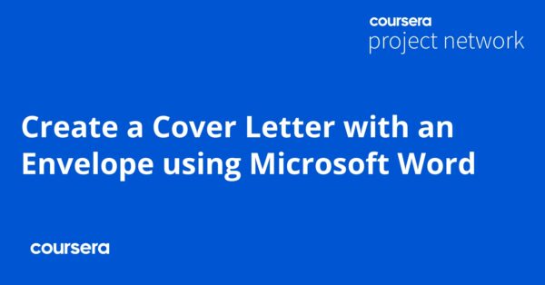 how to create a cover letter on microsoft word