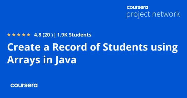 Create a Record of Students using Arrays in Java