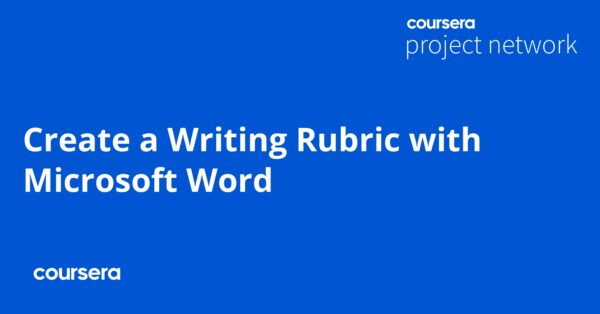 Create a Writing Rubric with Microsoft Word