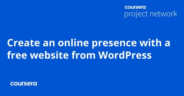 Create an online presence with a free website from WordPress