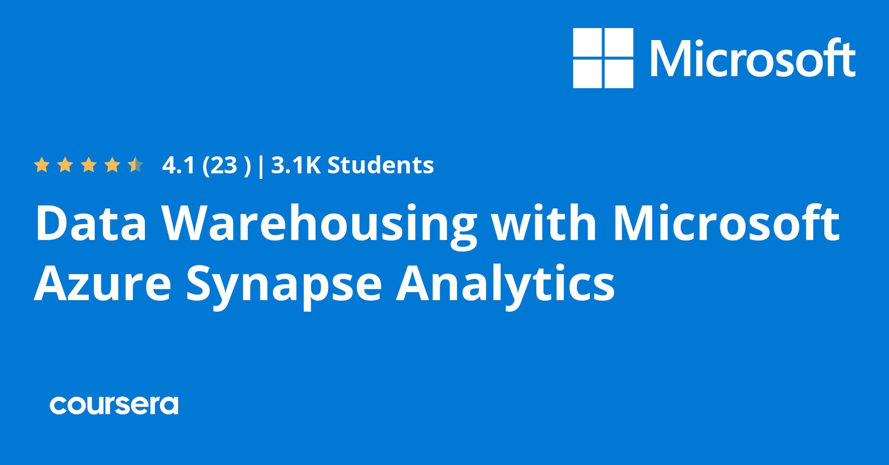 Data Warehousing with Microsoft Azure Synapse Analytics - Coursya