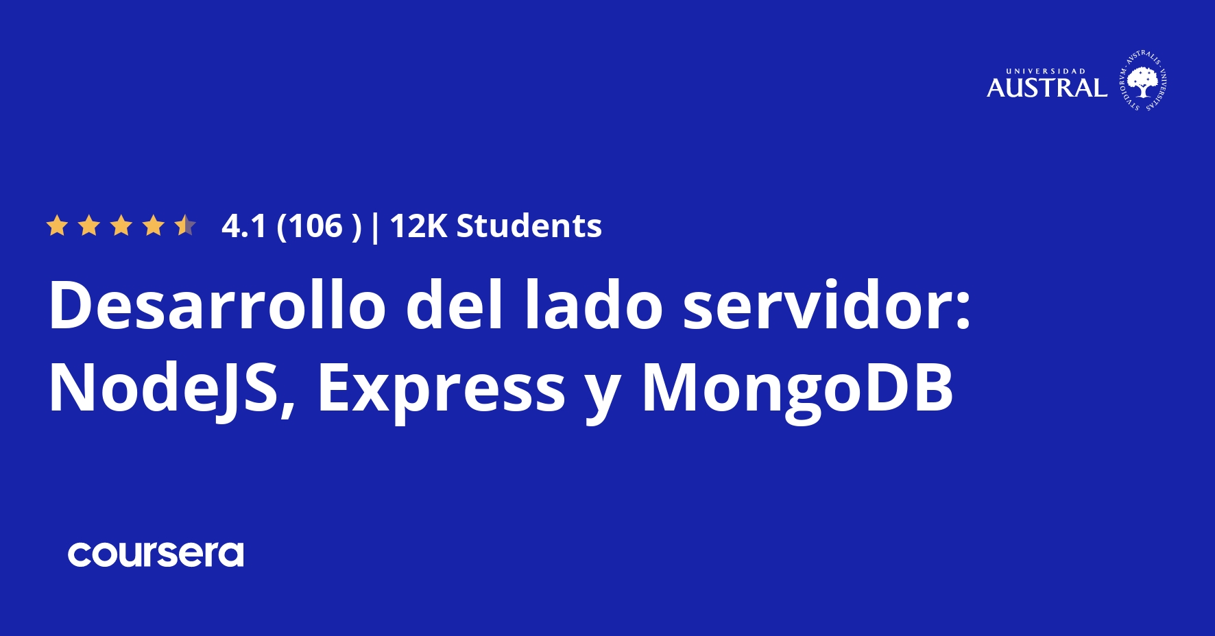 Desarrollo Del Lado Servidor Nodejs Express Y Mongodb Coursya 1612