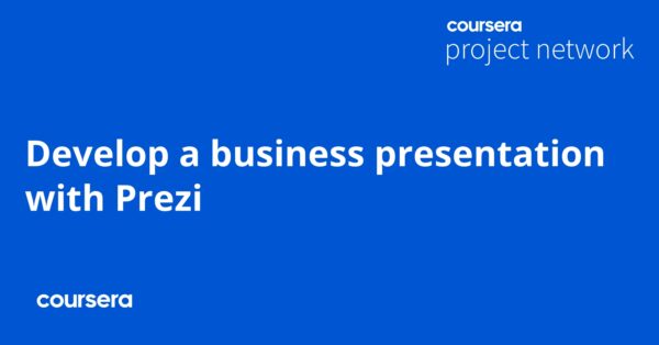 Develop a business presentation with Prezi