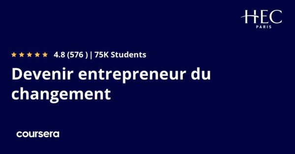 Devenir entrepreneur du changement