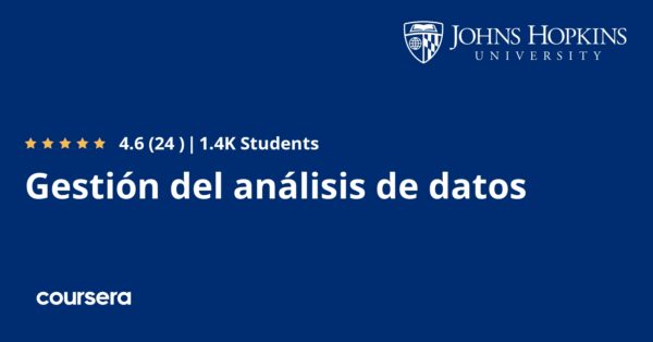 Gestión del análisis de datos - Coursya