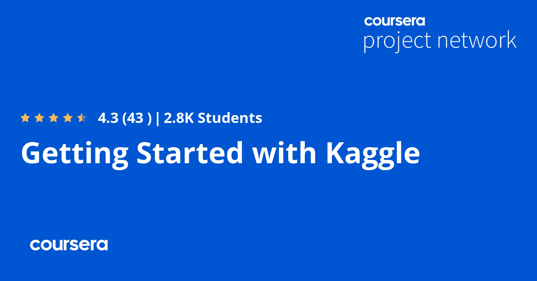 Getting Started with Kaggle Coursya