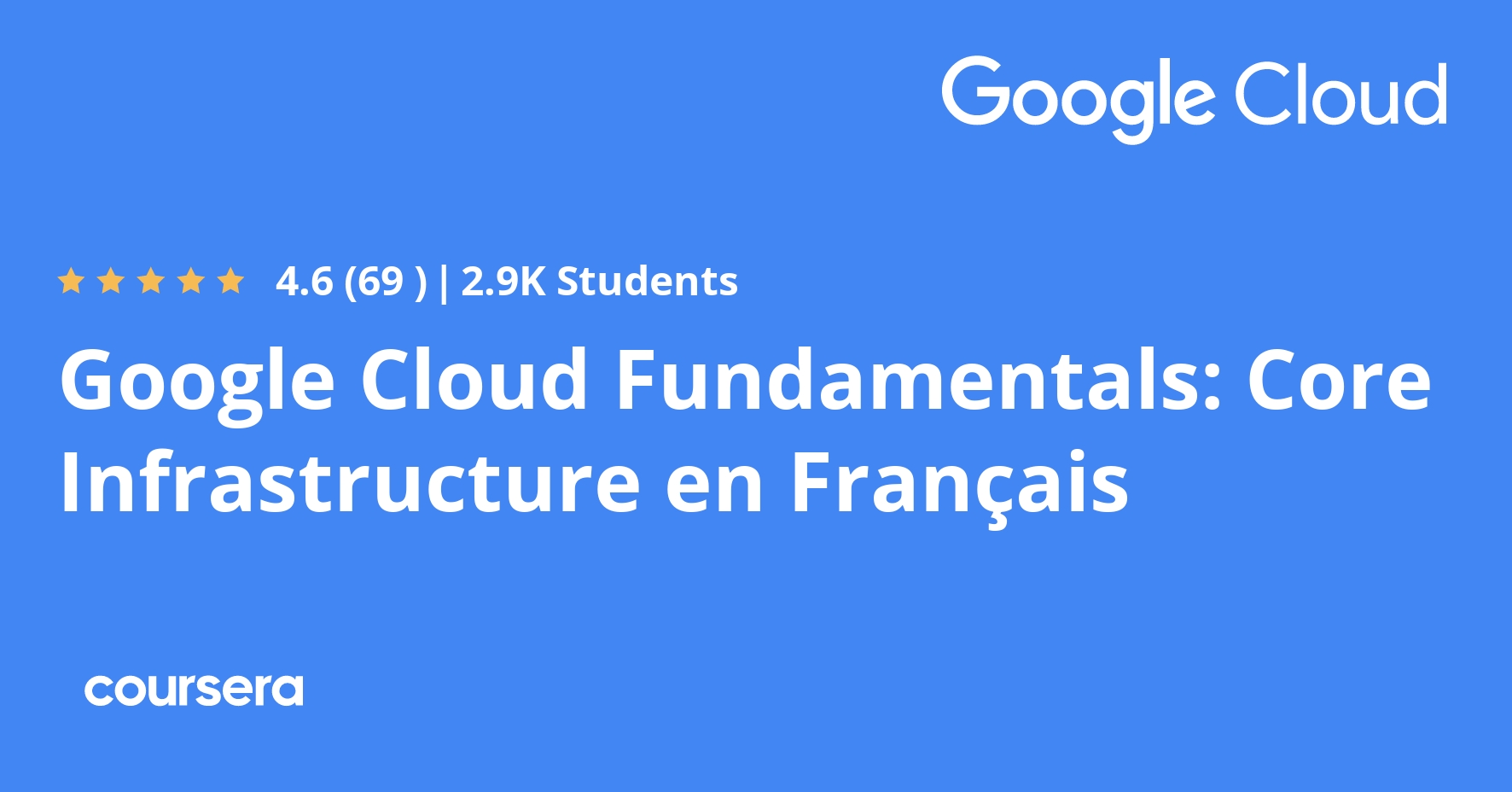 Google Cloud Fundamentals: Core Infrastructure En Français - Coursya