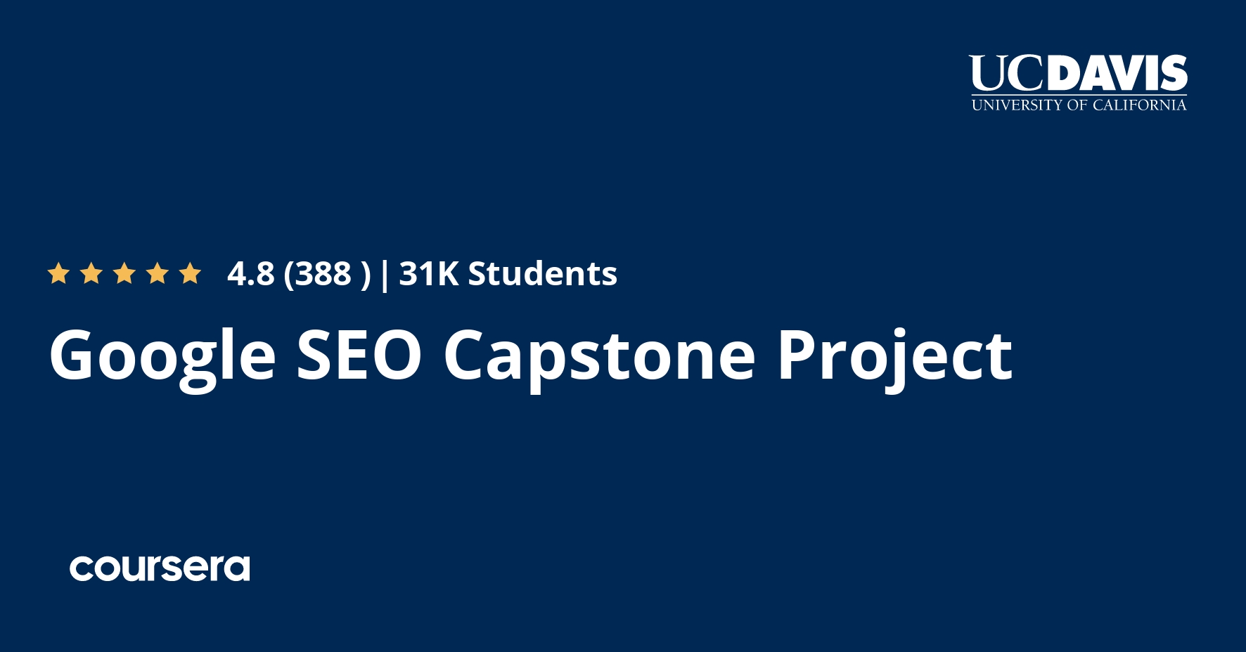 google seo capstone project coursera answers