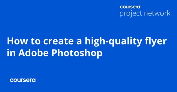 How to create a high-quality flyer in Adobe Photoshop