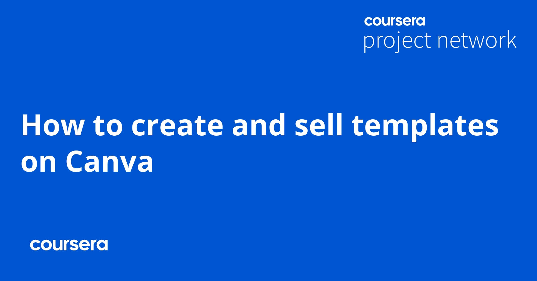 How To create And Sell Templates On Canva Coursya