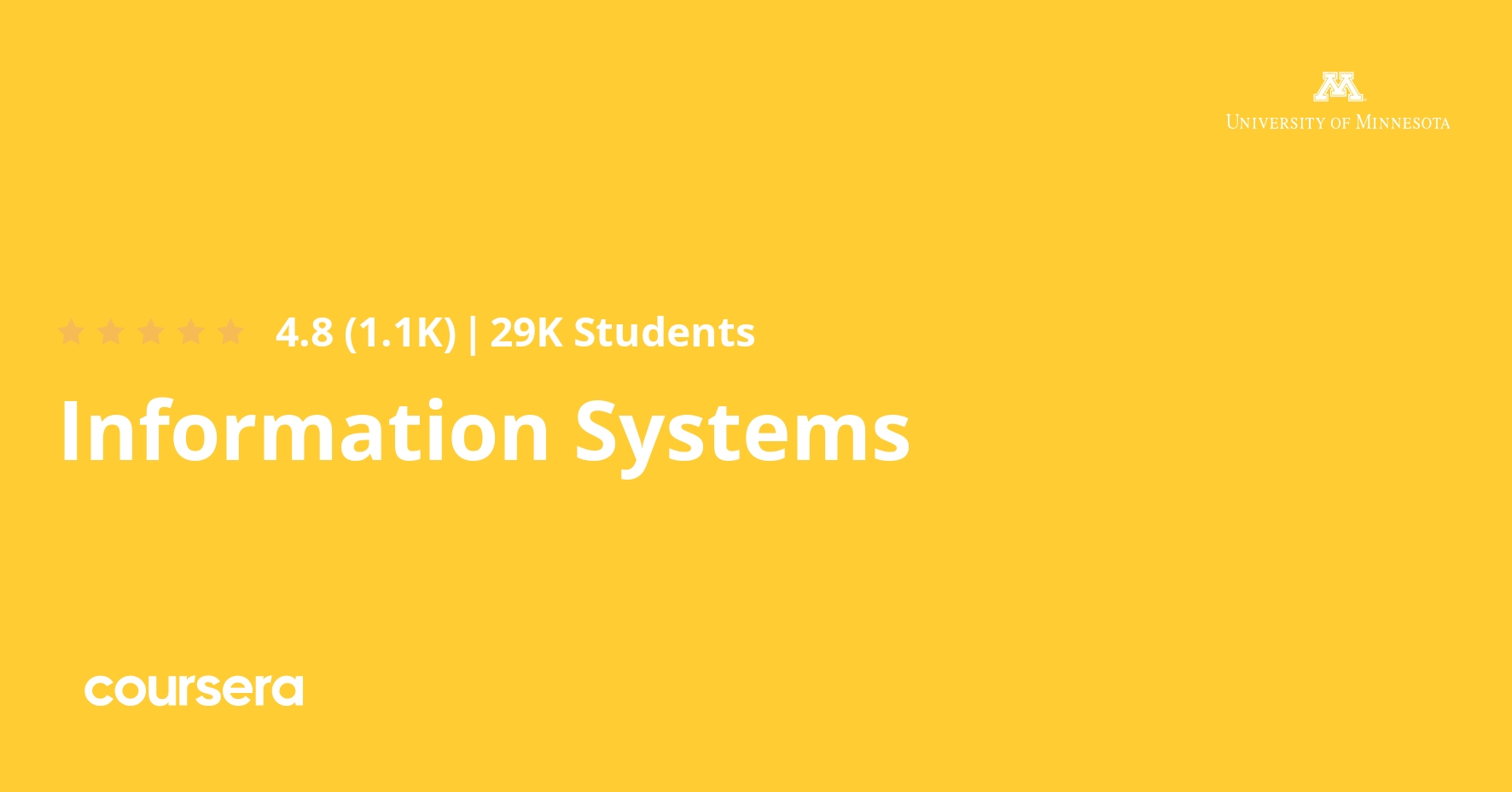 Information Systems Specialization - Coursya