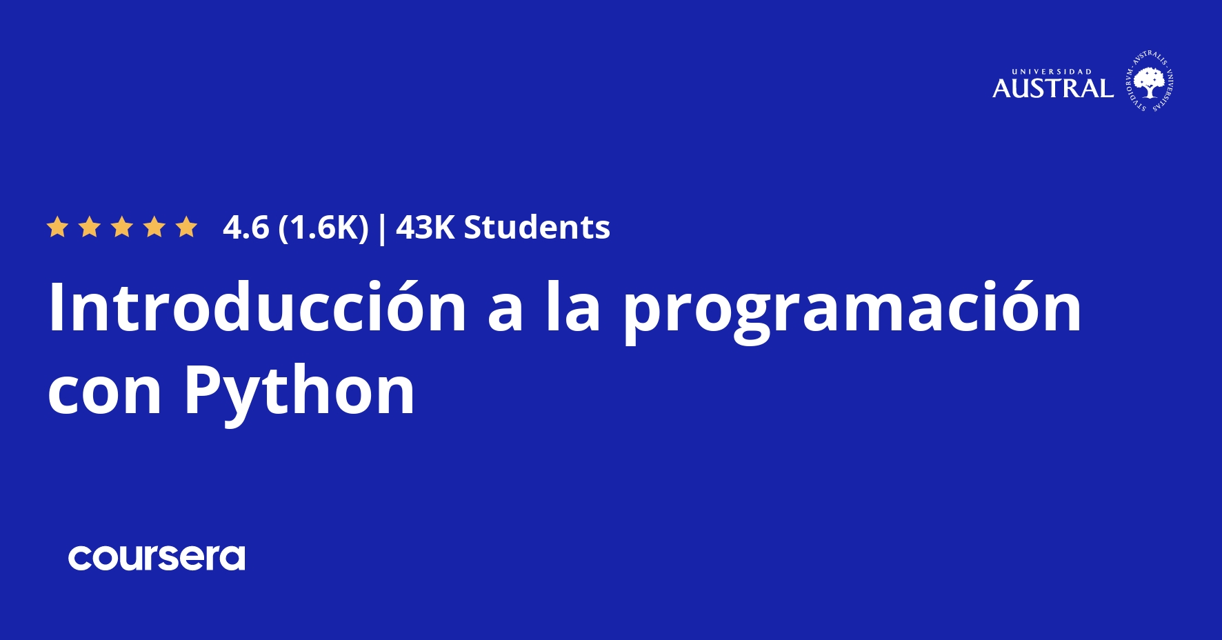 Introducción a la programación con Python - Coursya