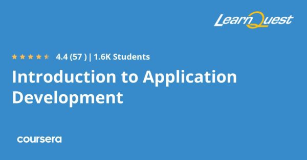 Introduction to Application Development Specialization