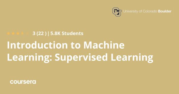 Introduction to Machine Learning: Supervised Learning - Coursya