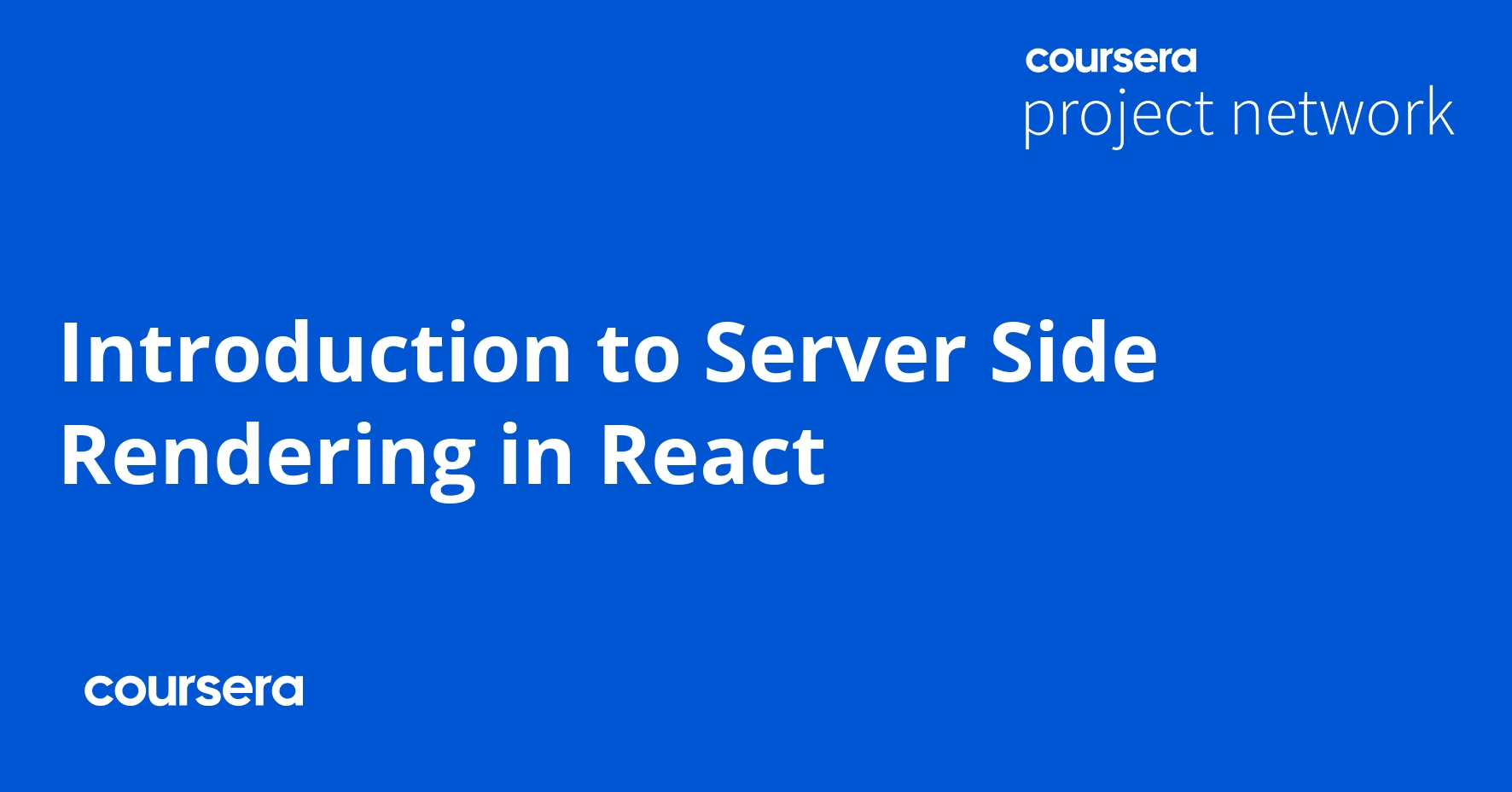 Introduction To Server Side Rendering In React - Coursya