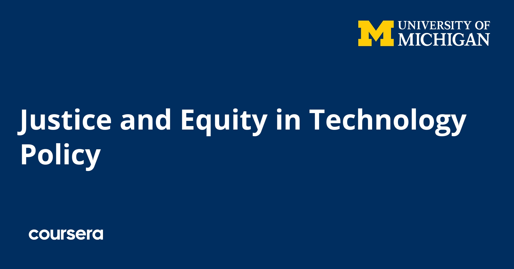 Justice and Equity in Technology Policy