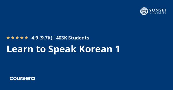 Learn to Speak Korean 1