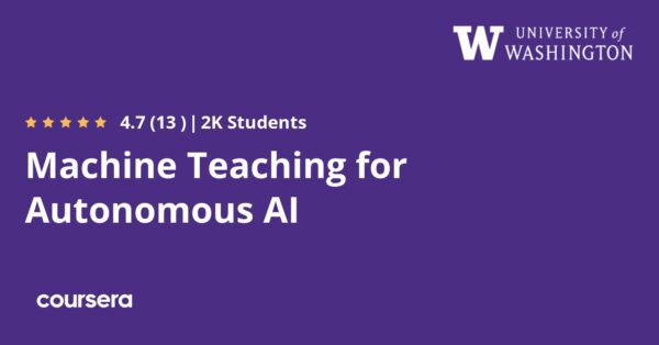 Machine Teaching for Autonomous AI