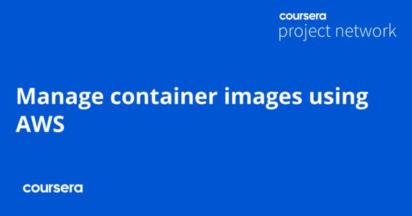 Manage container images using AWS