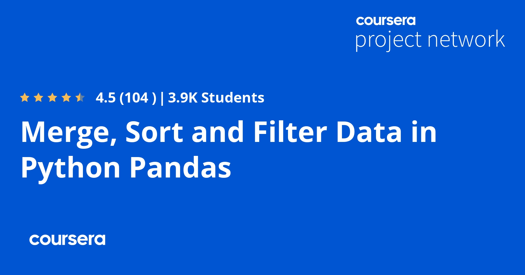 Merge Sort And Filter Data In Python Pandas Coursya 6577