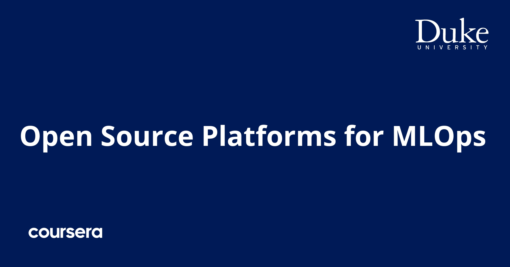 Open Source Platforms for MLOps