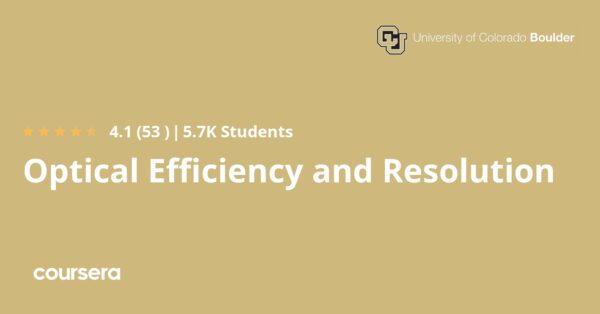 Optical Efficiency and Resolution