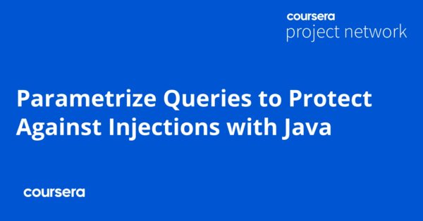 Parametrize Queries to Protect Against Injections with Java