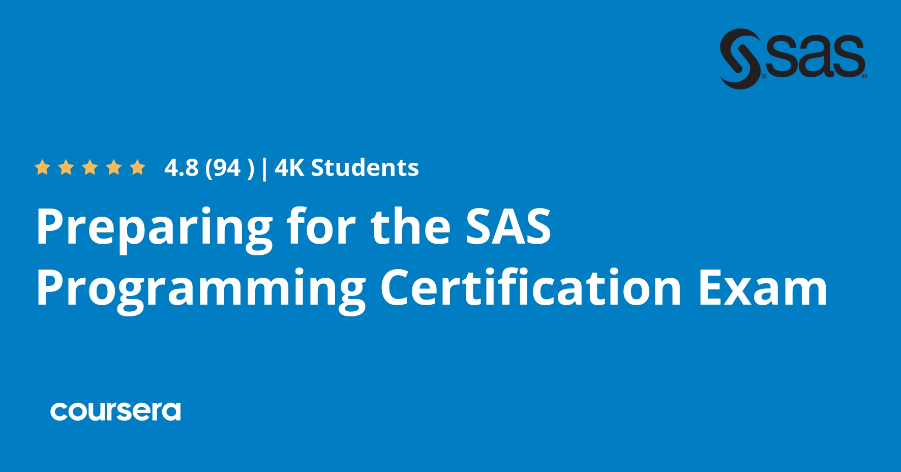 Preparing For The SAS Programming Certification Exam - Coursya