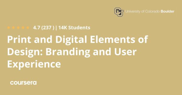 Print and Digital Elements of Design: Branding and User Experience