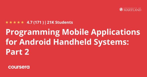 Programming Mobile Applications for Android Handheld Systems: Part 2