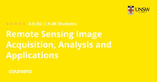 Remote Sensing Image Acquisition, Analysis and Applications