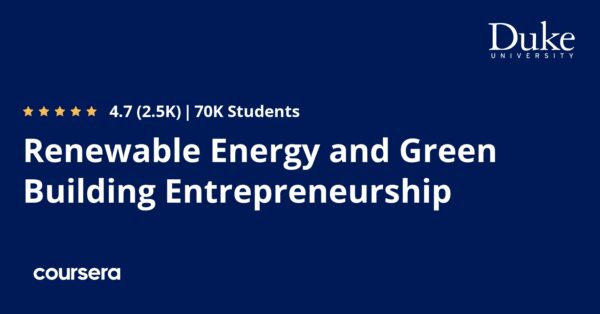 Renewable Energy and Green Building Entrepreneurship