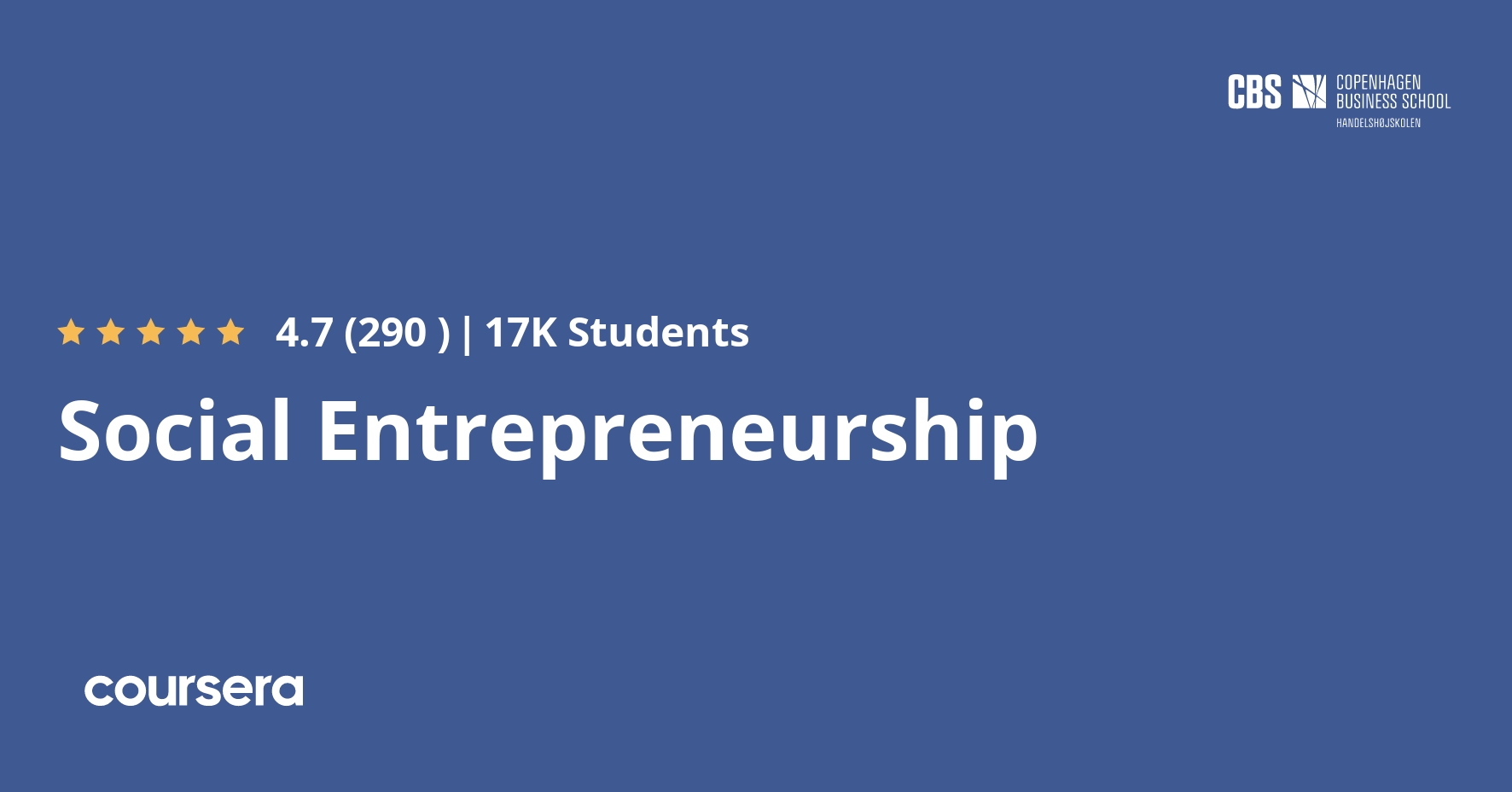 Social Entrepreneurship Specialization