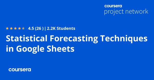 Statistical Forecasting Techniques in Google Sheets