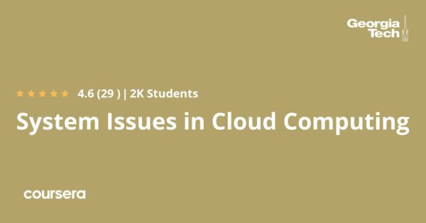 System Issues in Cloud Computing Specialization