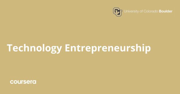 Technology Entrepreneurship Specialization