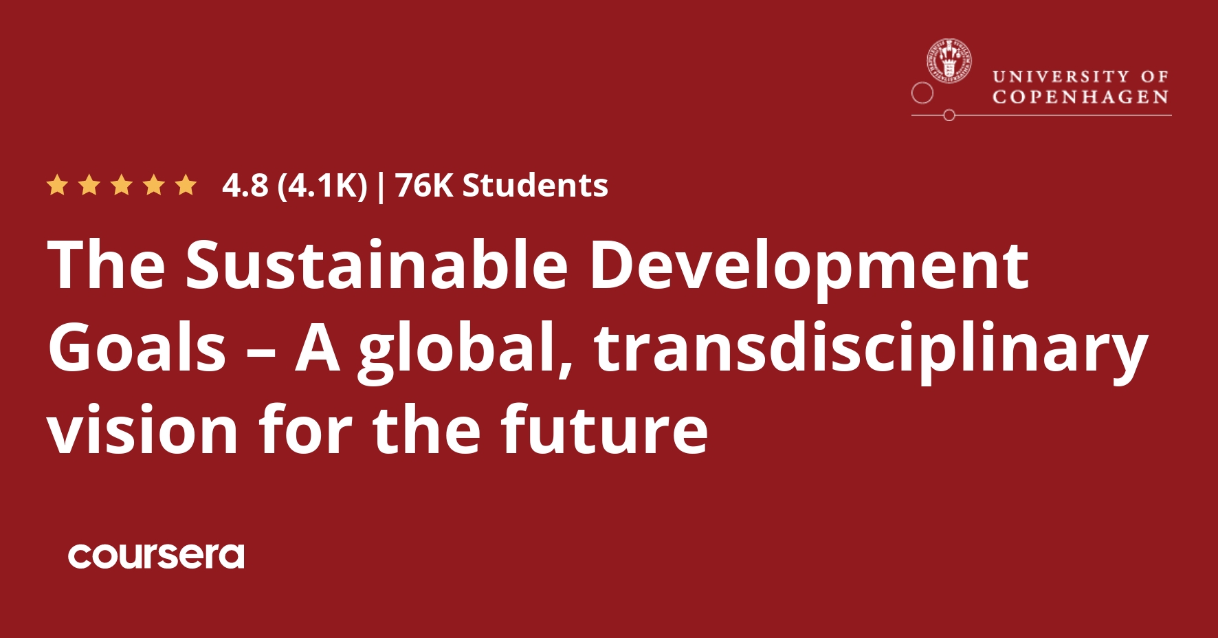 The Sustainable Development Goals – A global, transdisciplinary vision ...