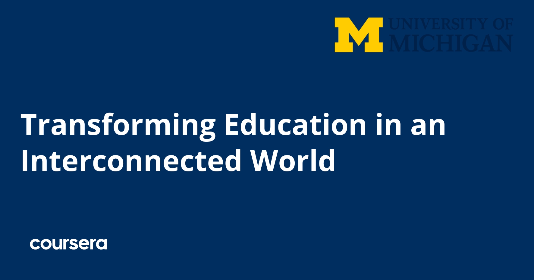 Transforming Education in an Interconnected World