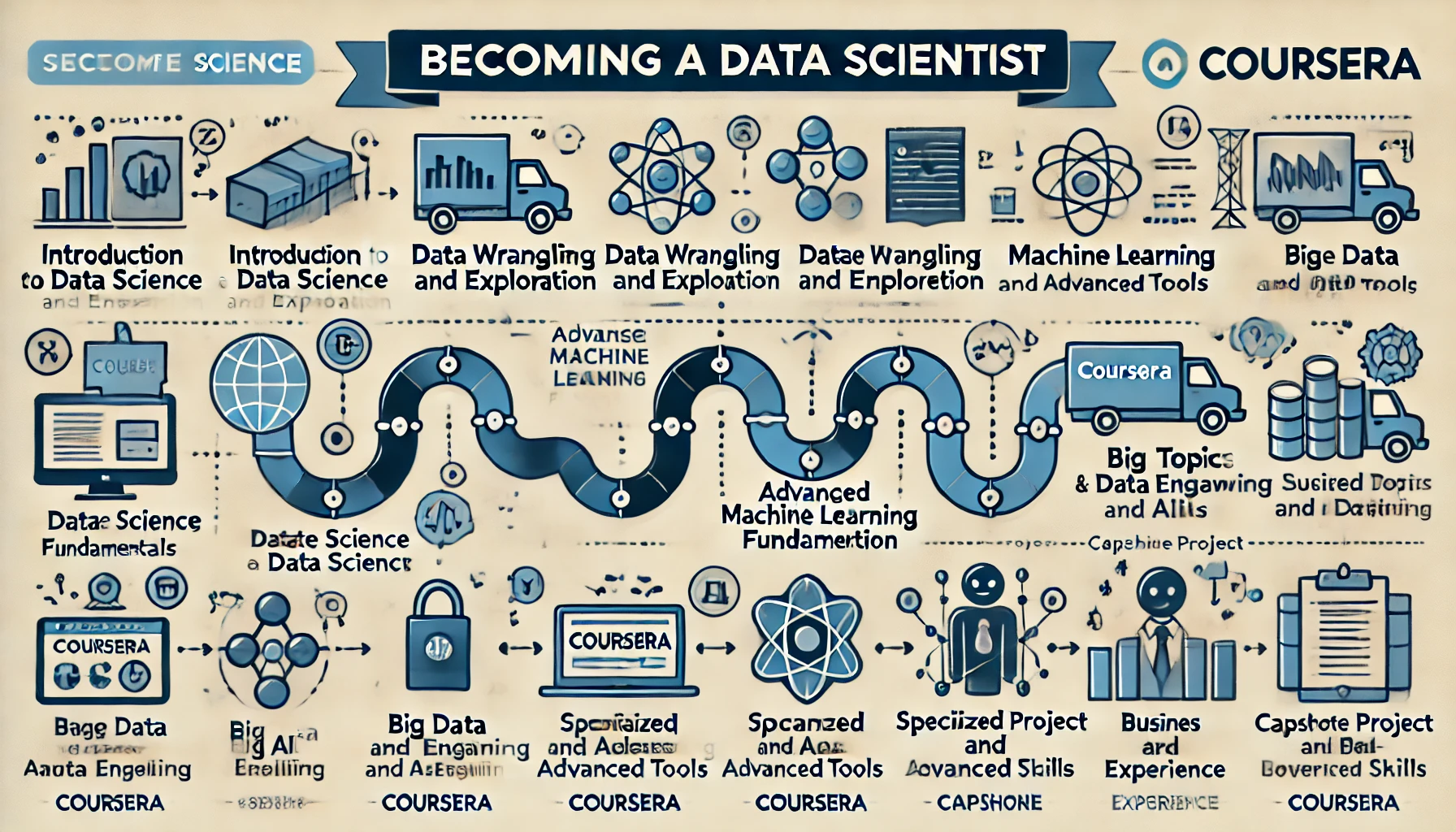 Data Scientist Roadmap with Free Courses - Coursya