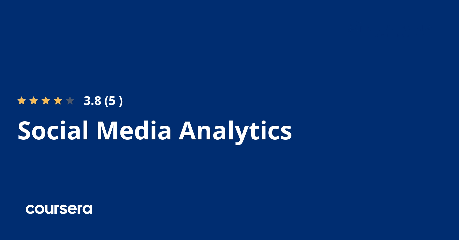 Social Media Analytics