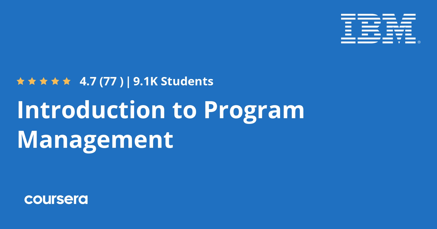 Introduction to Program Management