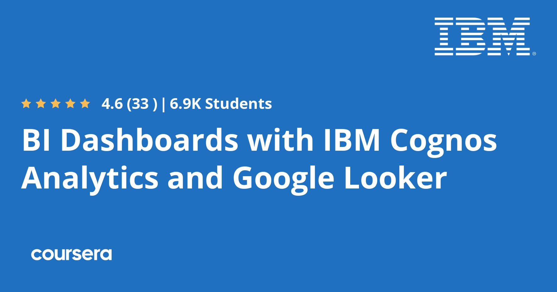 BI Dashboards with IBM Cognos Analytics and Google Looker