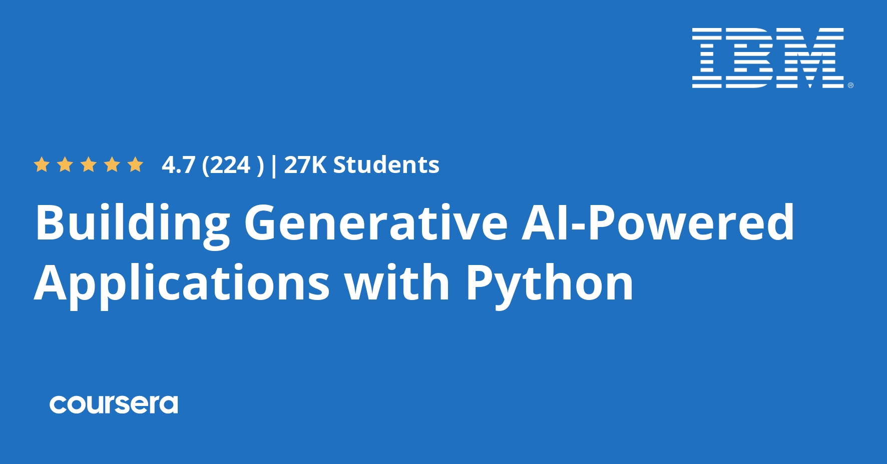 Building Generative AI-Powered Applications with Python