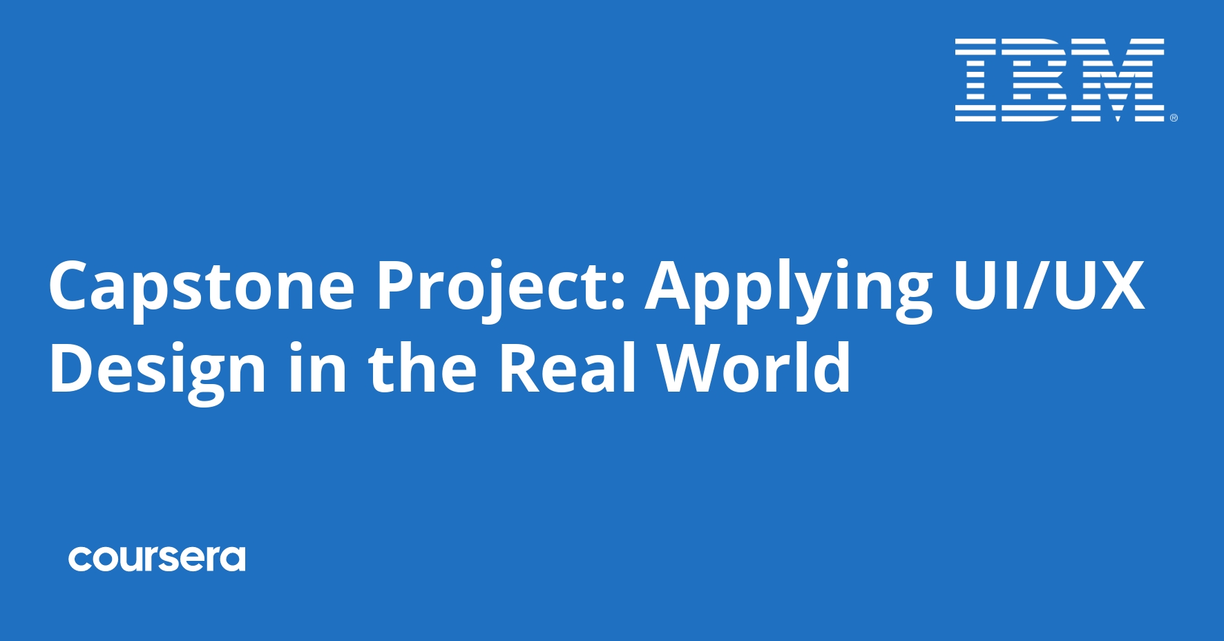 Capstone Project: Applying UI/UX Design in the Real World