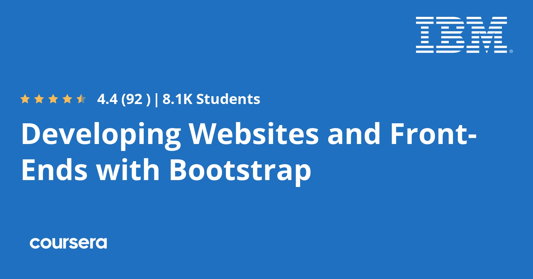 Developing Websites and Front-Ends with Bootstrap