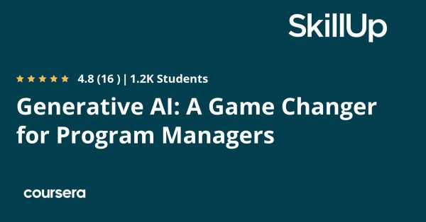 Generative Ai A Game Changer For Program Managers Coursya