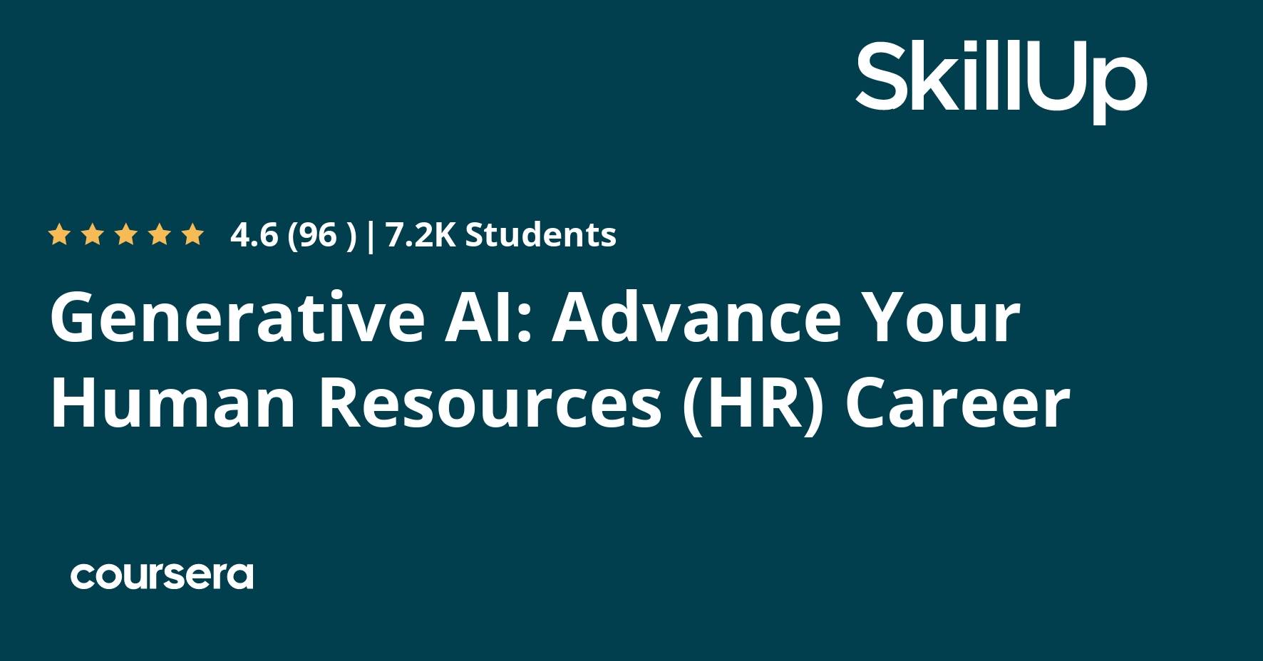 Generative AI: Advance Your Human Resources (HR) Career