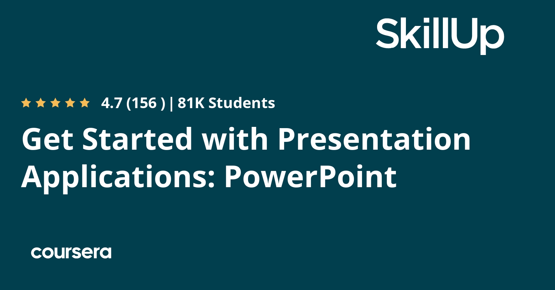Get Started with Presentation Applications: PowerPoint
